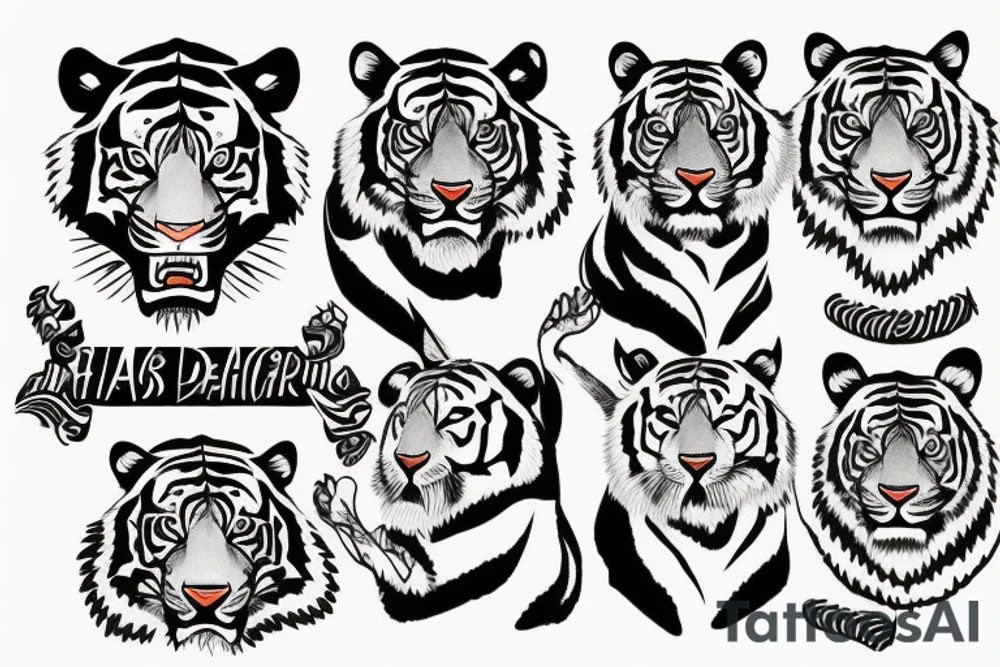 tiger tattoo idea