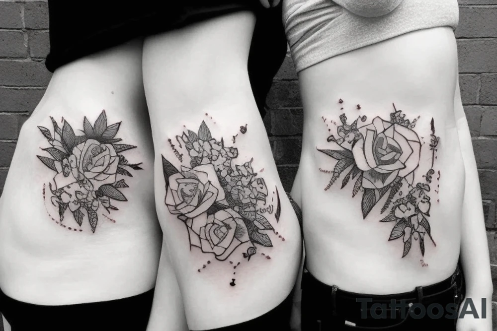 best friend couple tatoo tattoo idea