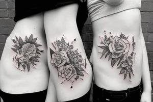 best friend couple tatoo tattoo idea