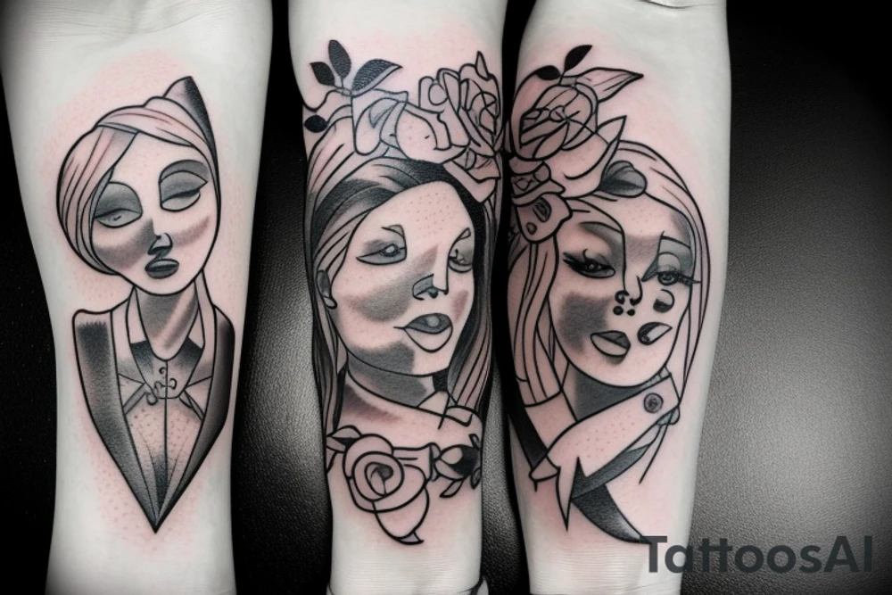 best friend couple tatoo tattoo idea