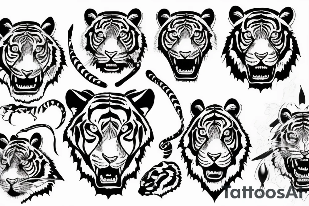 tiger tattoo idea