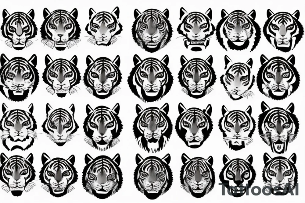tiger tattoo idea