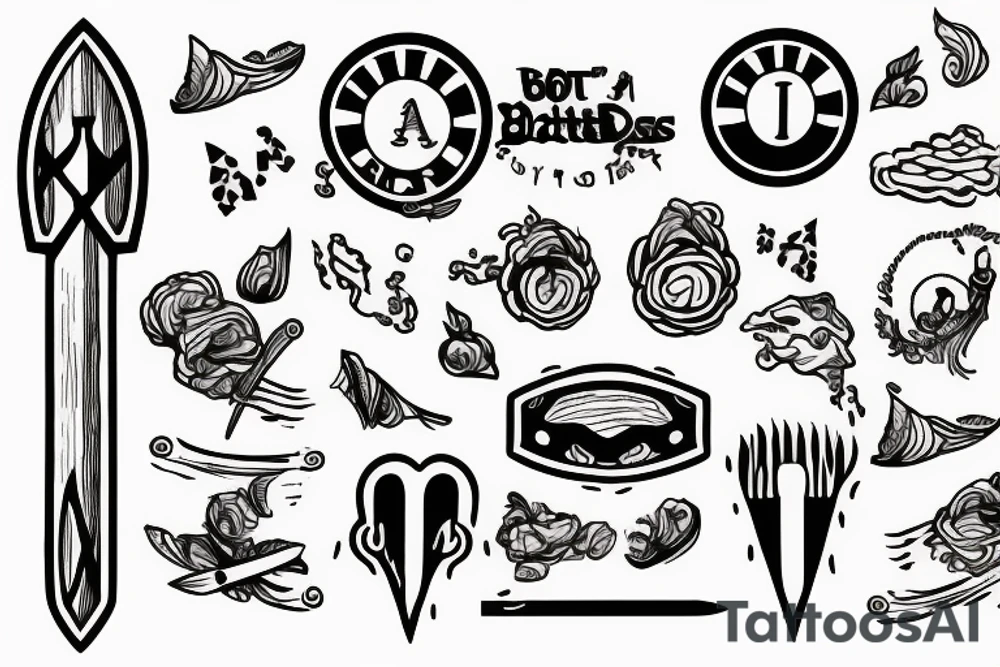 Baotless oar tattoo idea