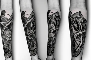 A sword with a broken blade tattoo idea