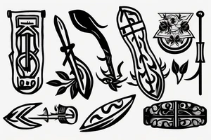 Boatless Oar tattoo idea
