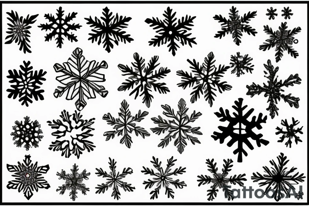 a snowflake that burns. tattoo idea