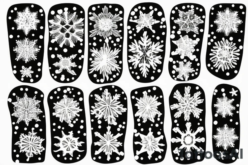 burning snowflake tattoo idea