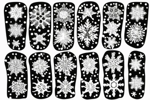 burning snowflake tattoo idea