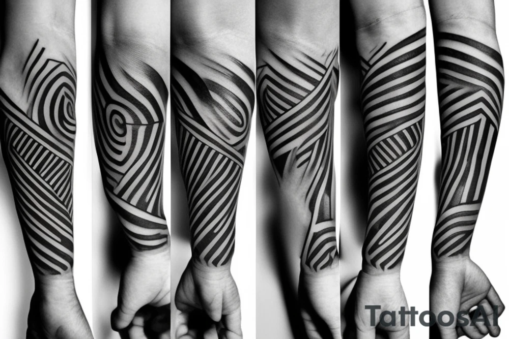 Two stripes on the wrist tattoo idea