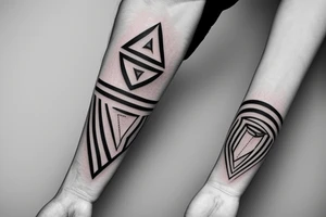 Two stripes on the wrist tattoo idea