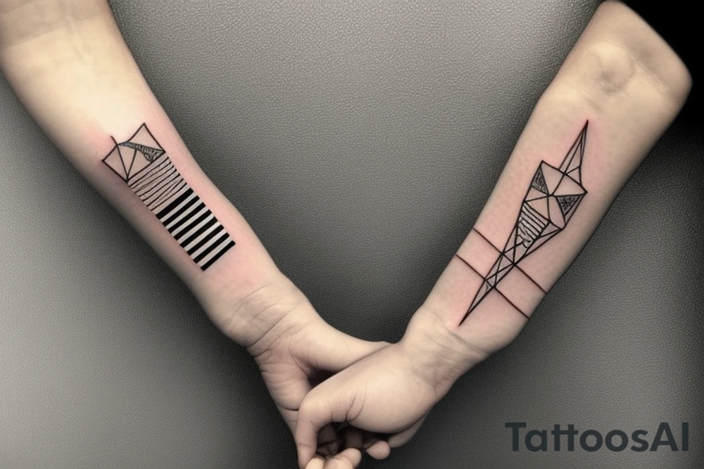 Two stripes on the wrist tattoo idea