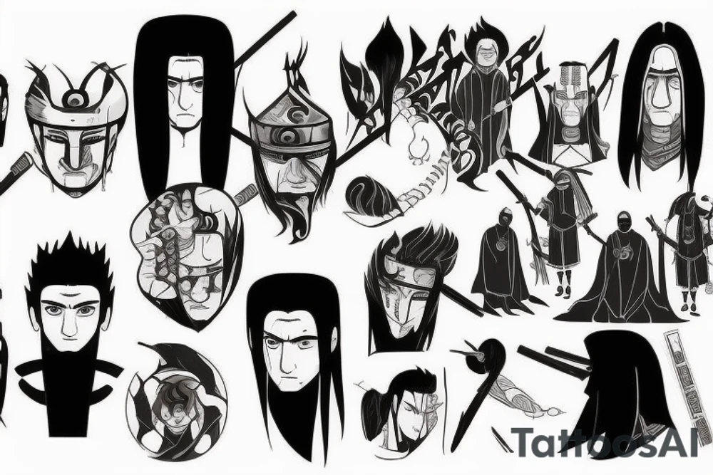 Realistic Hashirama tattoo idea