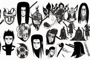 Realistic Hashirama tattoo idea
