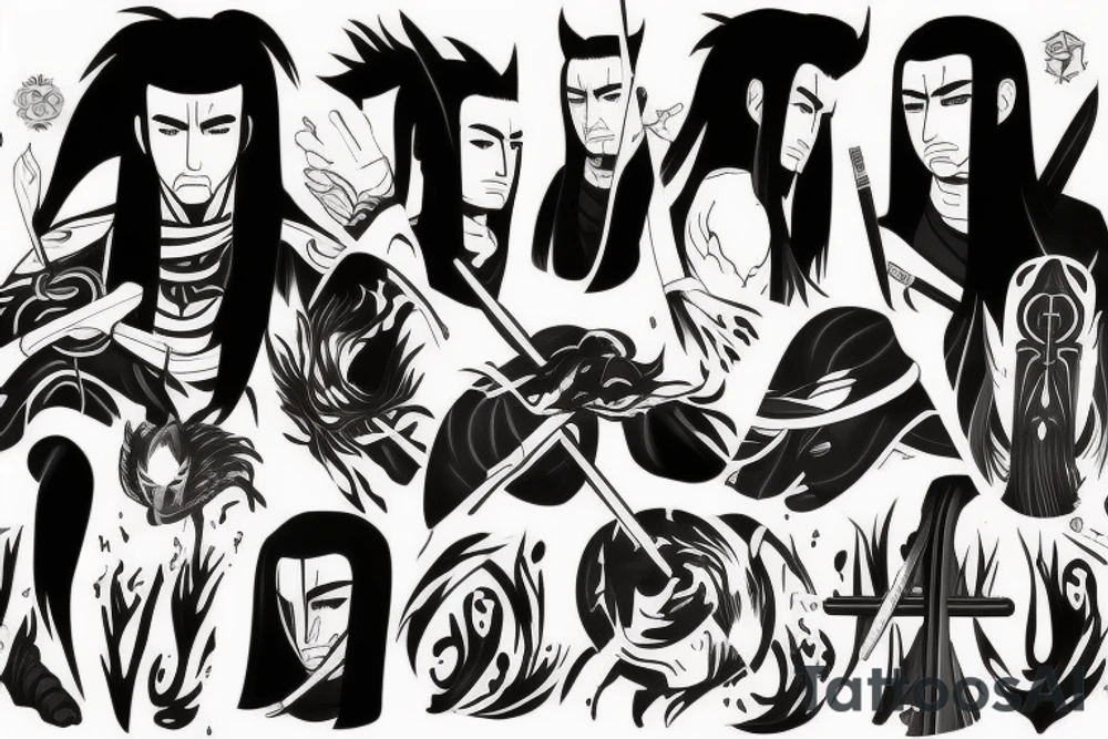 Realistic Hashirama tattoo idea