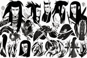 Realistic Hashirama tattoo idea