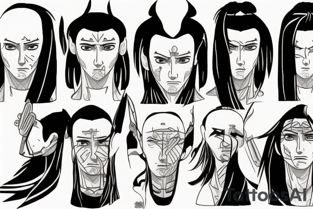 Realistic Hashirama tattoo idea