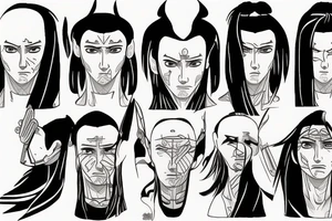 Realistic Hashirama tattoo idea