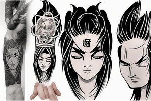 Realistic Hashirama tattoo idea