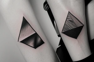 minimalism triangle aesthetically tattoo idea