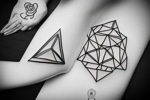 minimalism triangle aesthetically tattoo idea