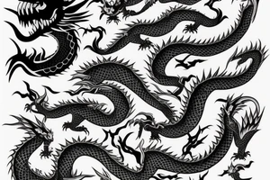 yakuza style full body dragon tattoo idea