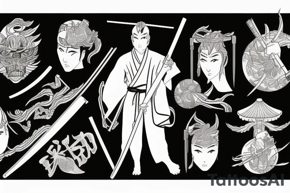 Samourai tattoo idea