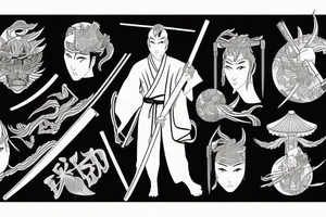 Samourai tattoo idea