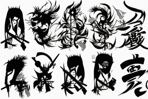 Samourai tattoo idea