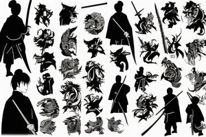 Samourai tattoo idea