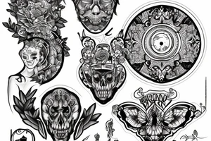 Breaked mirror guy tattoo idea