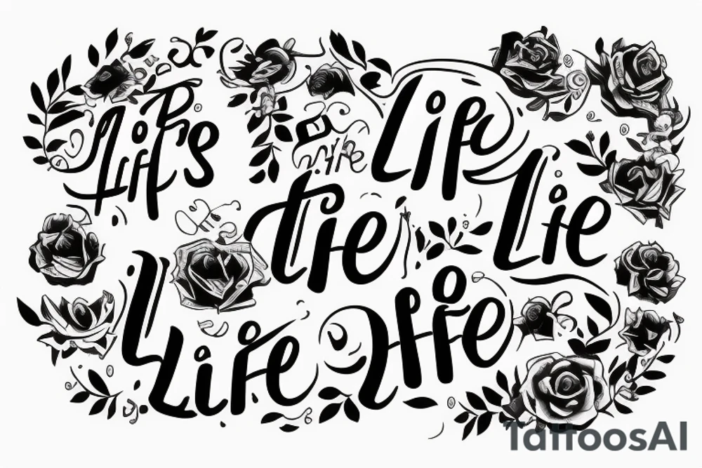 It's life! tattoo idea