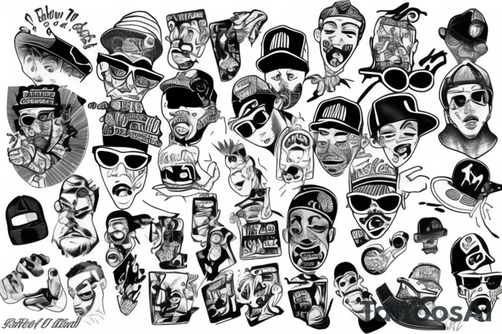 Rapper tattoo idea