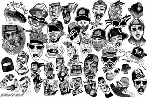 Rapper tattoo idea
