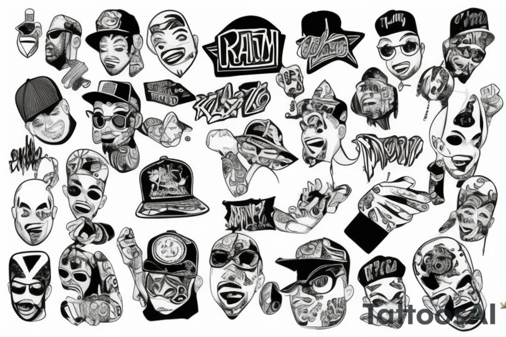 Rap artist tattoo idea