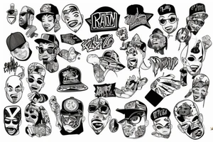 Rap artist tattoo idea