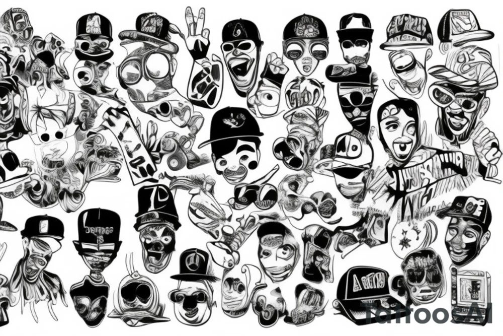 Rap artist tattoo idea