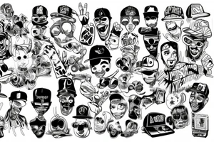 Rap artist tattoo idea