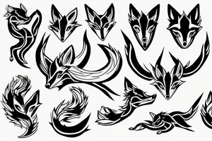 nine-tailed fox tattoo idea
