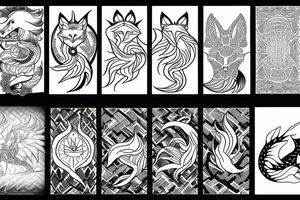 nine-tailed fox tattoo idea