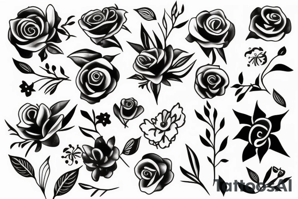 a flower tattoo idea