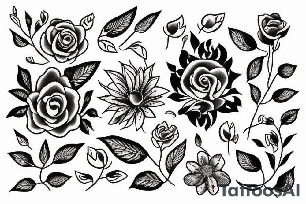 a flower tattoo idea
