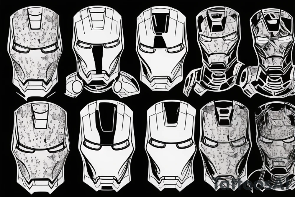 Iron man with turkey on his head tattoo idea