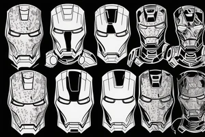 Iron man with turkey on his head tattoo idea