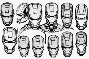 Iron man with turkey on his head tattoo idea