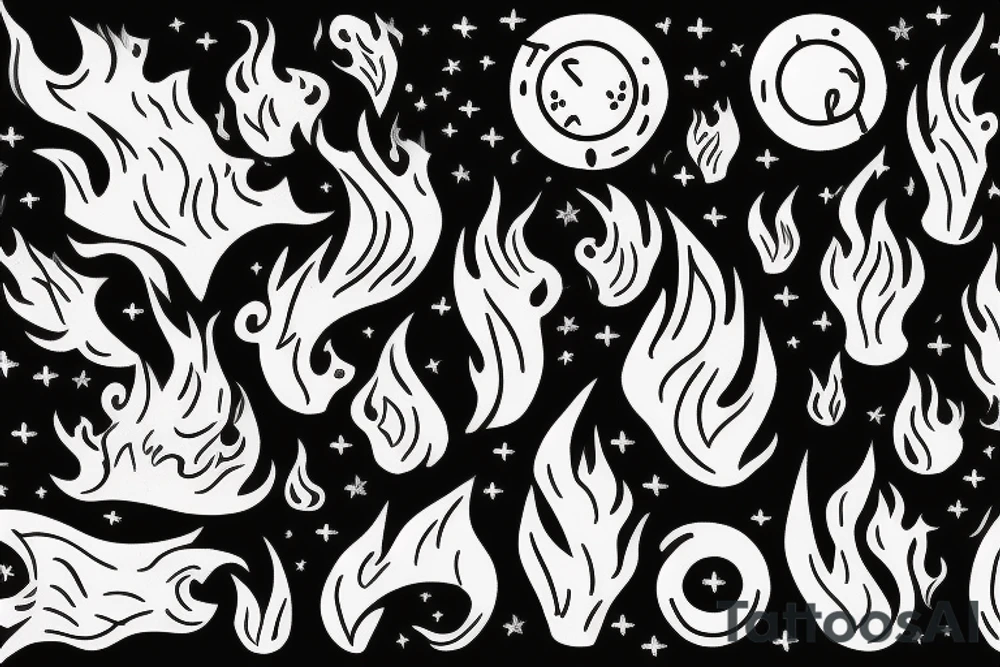 flame and hope for wrist, small candles tattoo idea