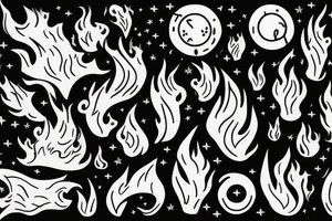 flame and hope for wrist, small candles tattoo idea