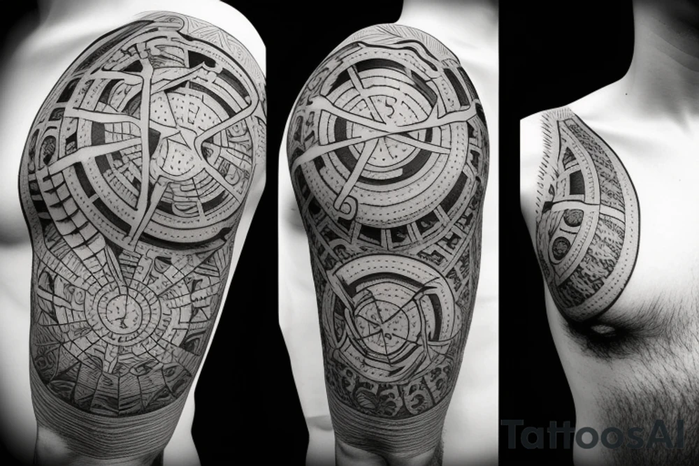 balanced world tattoo idea
