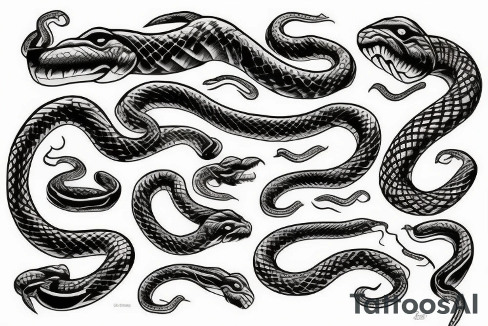 Big snake tattoo idea