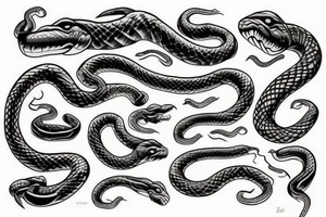 Big snake tattoo idea