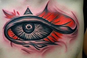 the all seeing eye of sauron from lord of the rings tattoo idea